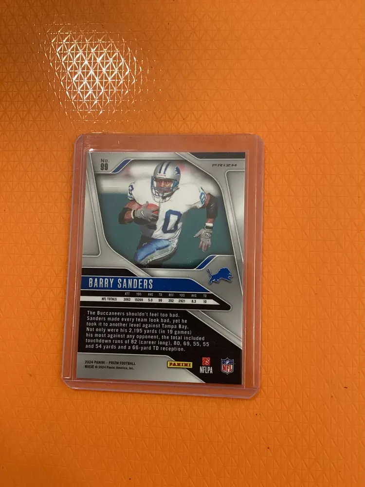 2024 Panini Prizm Green Holo Barry Sanders Detroit Lions #99