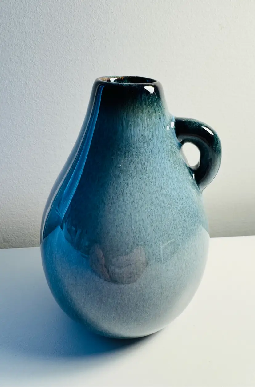 Beautiful Blue Ceramic Bud Vase