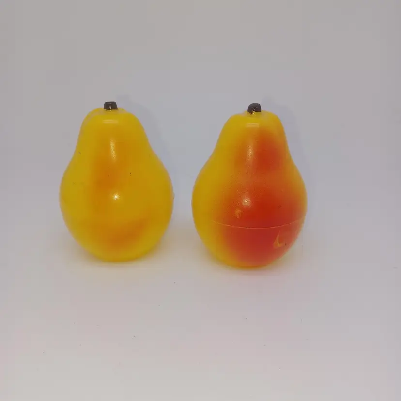 Vintage 1950's Pear Salt and Pepper Shakers PLASTIC