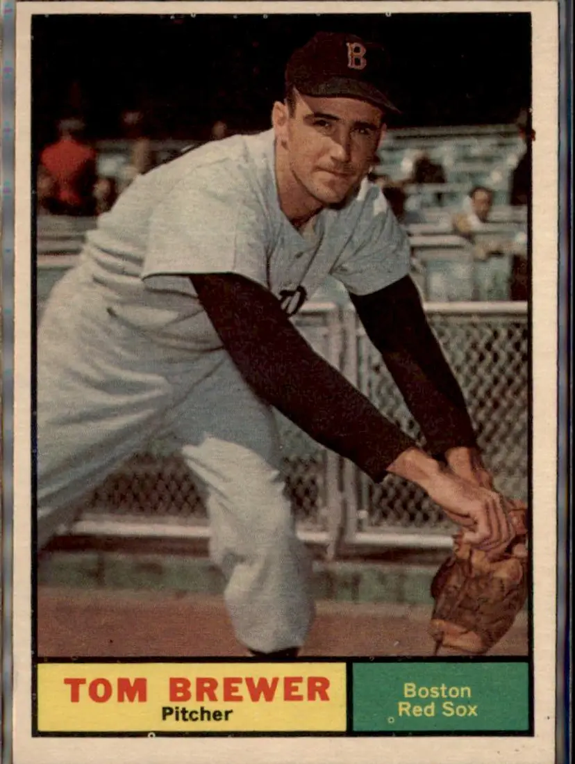 1961 Topps #434 Tom Brewer - ( ) - Boston Red Sox