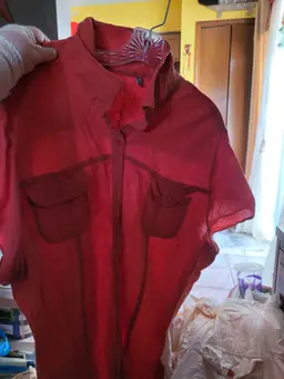 JC Penny Womens Shirt Burnt Orange S.S 3X