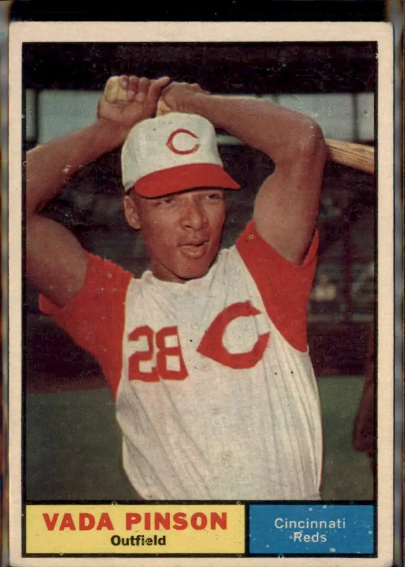 1961 Topps #110 Vada Pinson - ( ) - Cincinnati Reds