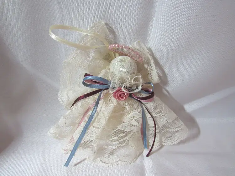 3 Vtg Angel Christmas Ornaments