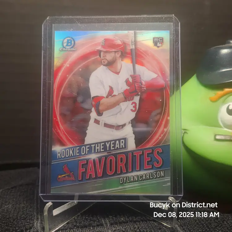 2021 Bowman Chrome ROY Favorites - Dylan Carlson St. Louis Cardinals