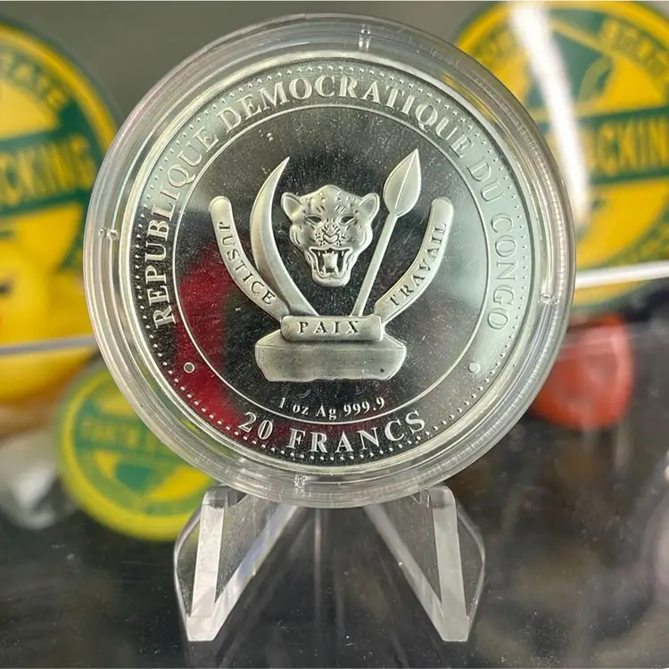 2023 Prehistoric Life Series Congo 1 Oz Silver Titanoboa Coin In Capsule