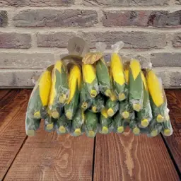 Lot Of 24 Corn Shaped Candle w/ Green Paper Husks • Cinnamon Candle Craft 1994