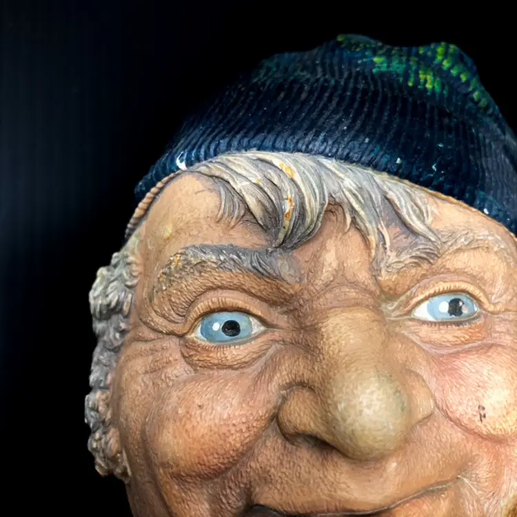 Old Salt Sailor Fisherman Bosson's Character Wall Mask Handpainted Chalkhead Vtg