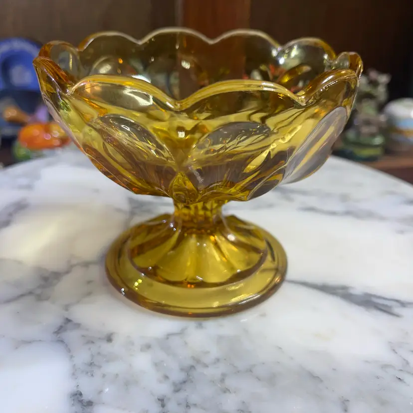 Amber Glass 3.75” Bowl
