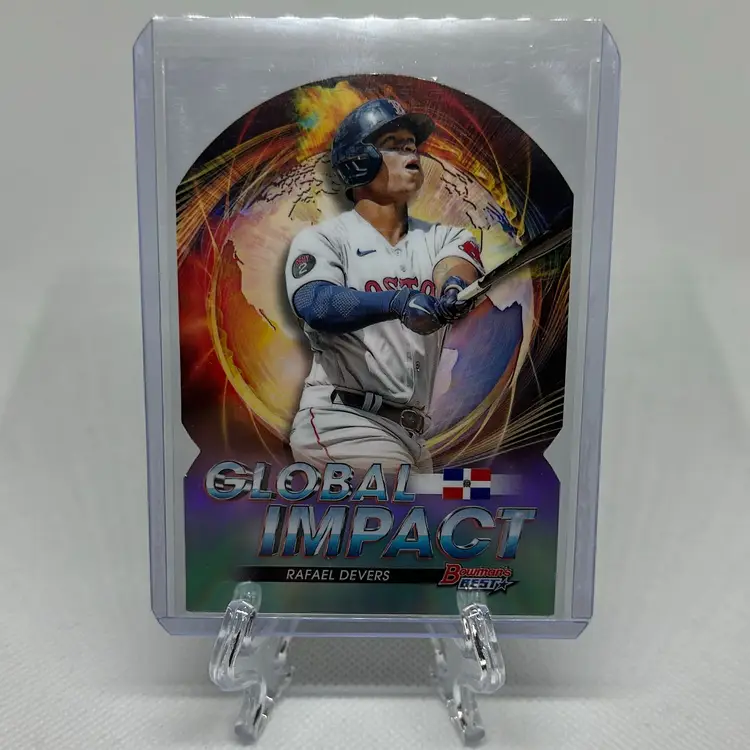 Rafael Devers 2022 Bowman's Best  Boston Red Sox Global Impact