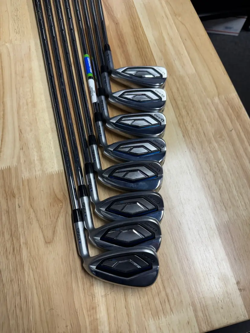 Ping G440 Iron Set 4-AW AWT Stiff Flex Shaft Blue Dot