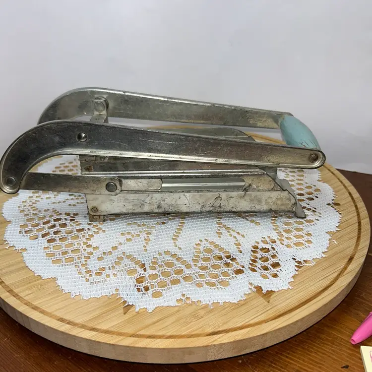 Vintage “The Village Potato Chipper (French Fry Cutter) Made In England.