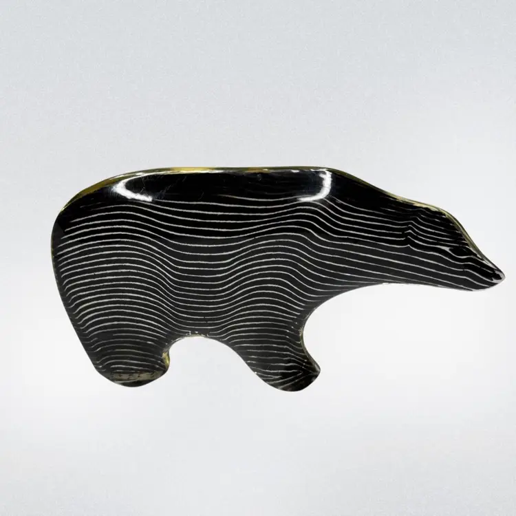 Abraham Palatnik Polar Bear Optic Lucite Sculptural Figurine