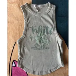 Tropical paradise tank top size small