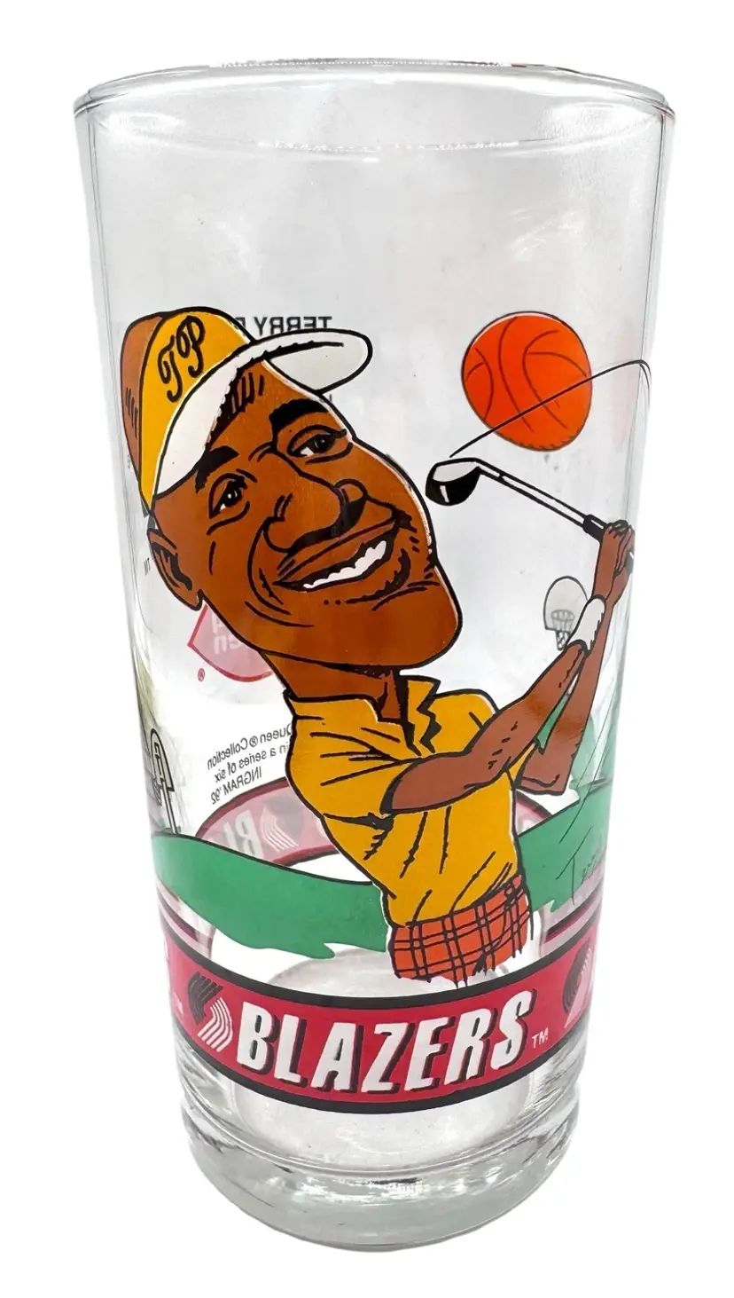 Terry Porter Portland Trailblazers 1992 - 1993 Dairy Queen Collector's Glass