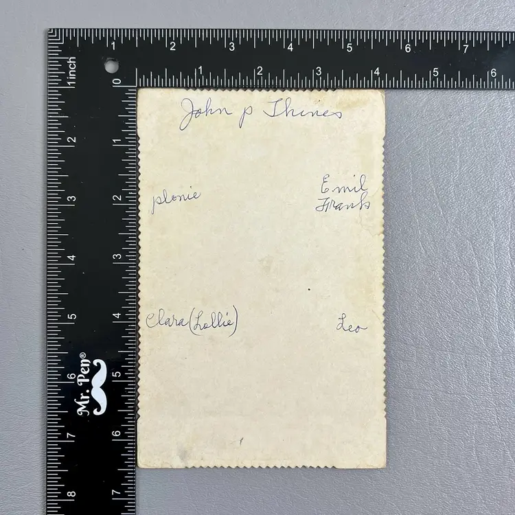 Antique Cabinet Card Photo Family Portrait  IDENTIFIED John Thines Emil Clara Conway Arkansas