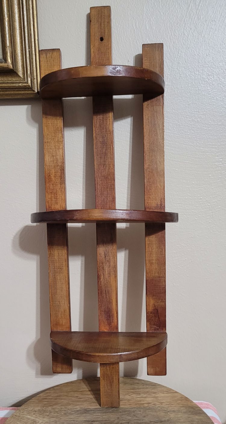 MCM 3 Tiered Wood Shelf 22" x 8"