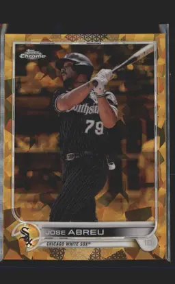 2022 Topps Chrome Sapphire Edition #84 Jose Abreu Gold #/50 - (137) - Chicago White Sox