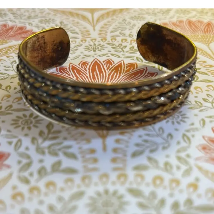 Vintage Brass Cuff Bracelet