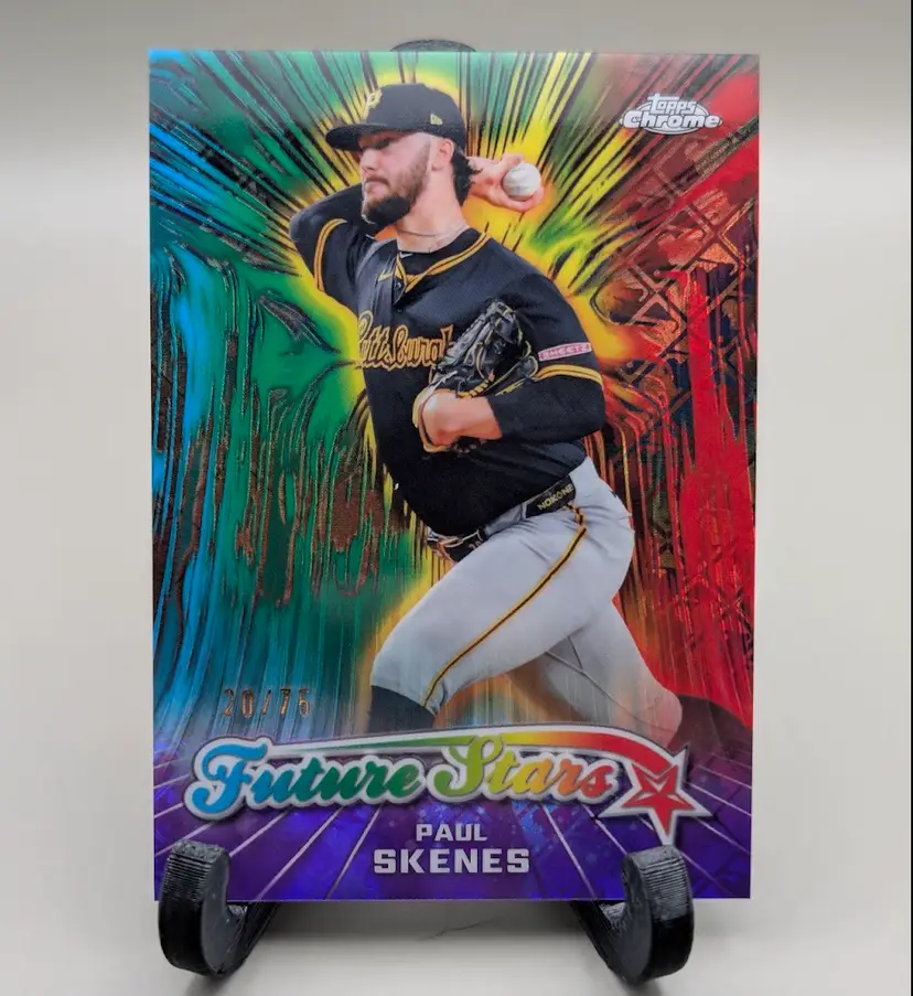 Paul Skenes #/75 2026 Topps Chrome Logofractor Purple Refractor Future Stars #FS - Pittsburgh Pirates - (148-125)