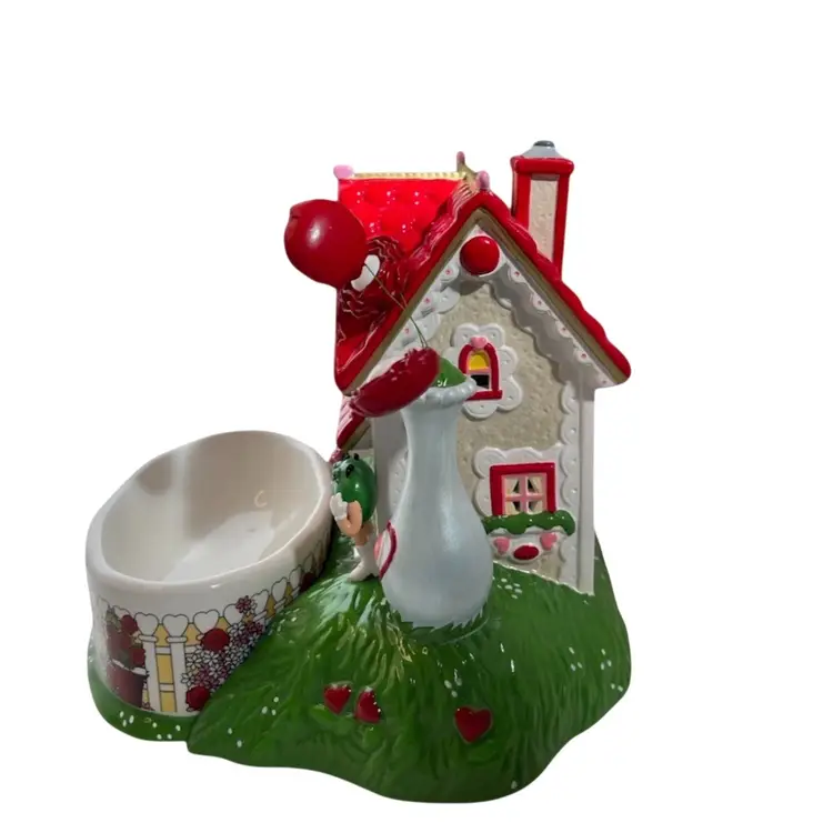 Retired Dept 56 “M&M’s Be Mine Valentine’s House” Lighted Candy Dish Original Box