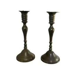 Vintage Brass Candlestick Holders
