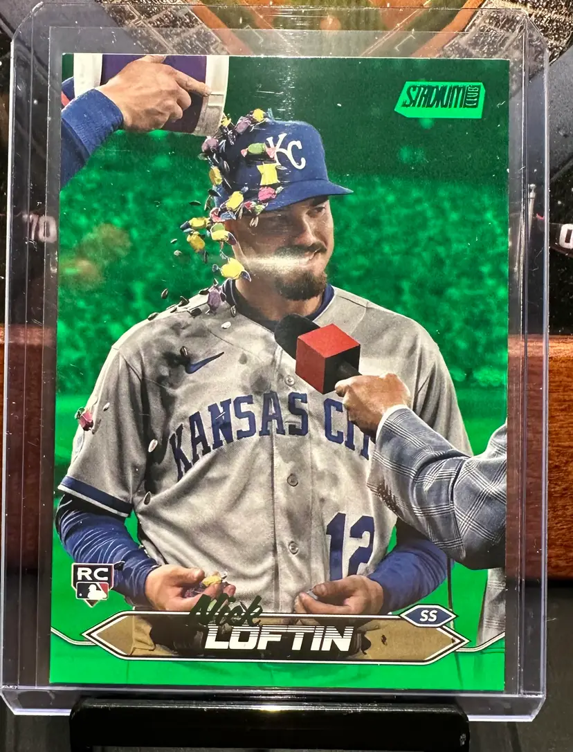 Nick Loftin RC Green Foil /199 2024 Stadium Club 106 Kansas City Royals