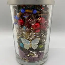 Mystery Jewelry Jar Wearable Resell Crafting Repurpose Repair 3+ lbs