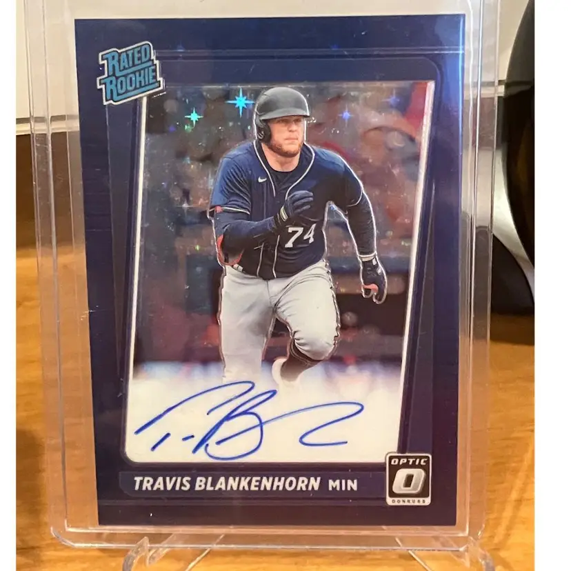 2021 Donruss Optic TRAVIS BLANKENHORN Purple Pandora AUTO /99 Rated Rookie