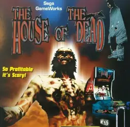House Of The Dead Arcade FLYER Original 1996 NOS Zombie Halloween Horror