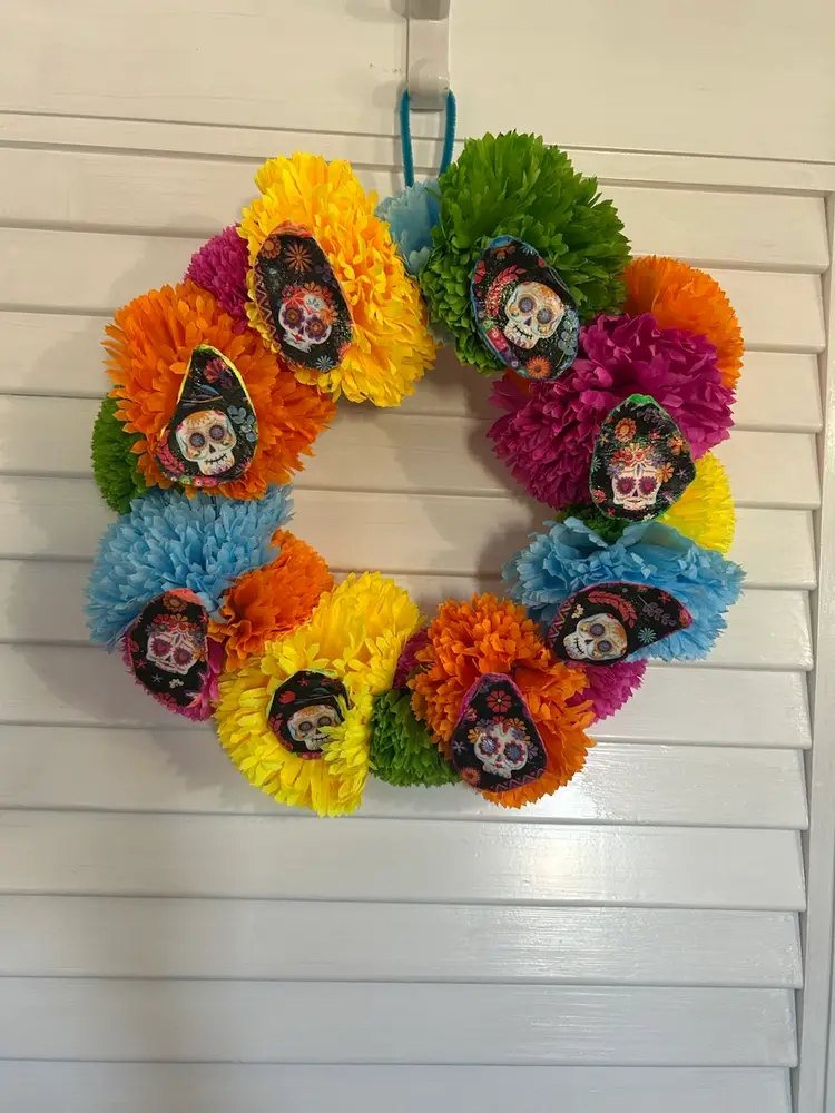 Dia De Muertos Wreath - Made By Me
