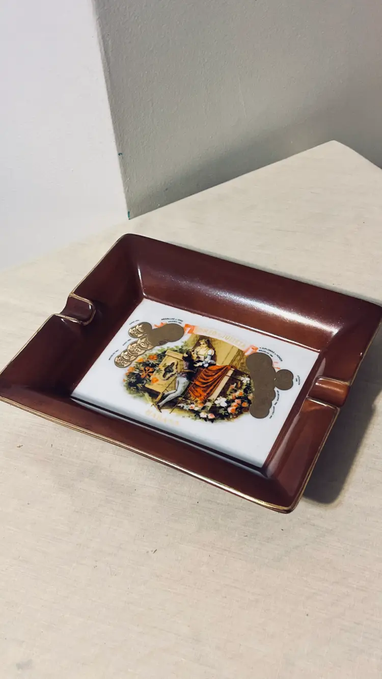 ROMEO JULIETA HABANA Ceramic Cigar Ashtray, crafted by WHITE ASH.