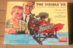 Vintage 1960s Renwal Model The Visible V8 Engine Model Assembly Kit