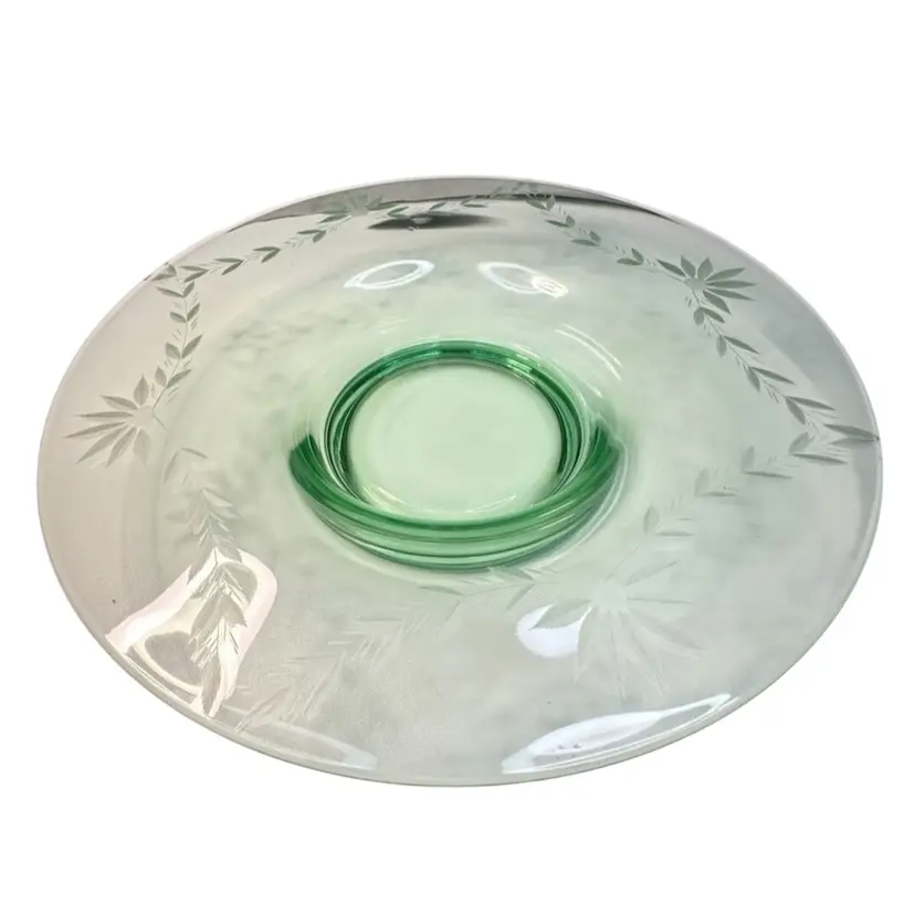 073. Console Bowl Wheel Etched GLOWS