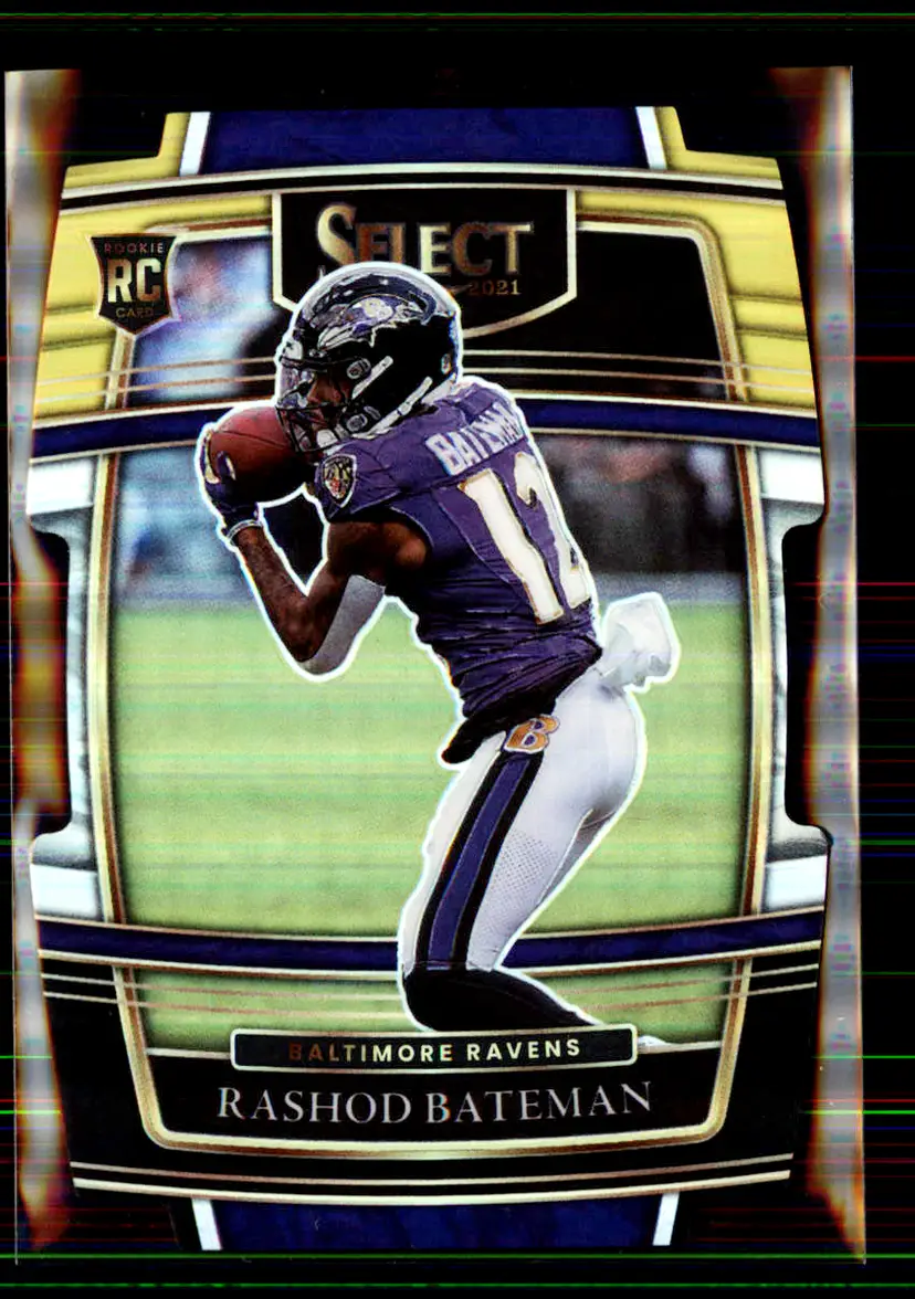 Rashod Bateman 2021 Panini Select Black & Gold Prizm Die Cut #55 - Baltimore Ravens - (147-79)