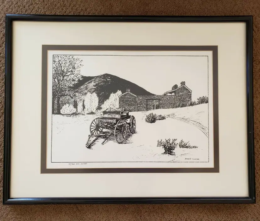 Pipe Spring National Monument AZ - framed & Signed Don Coombs Print #12/500