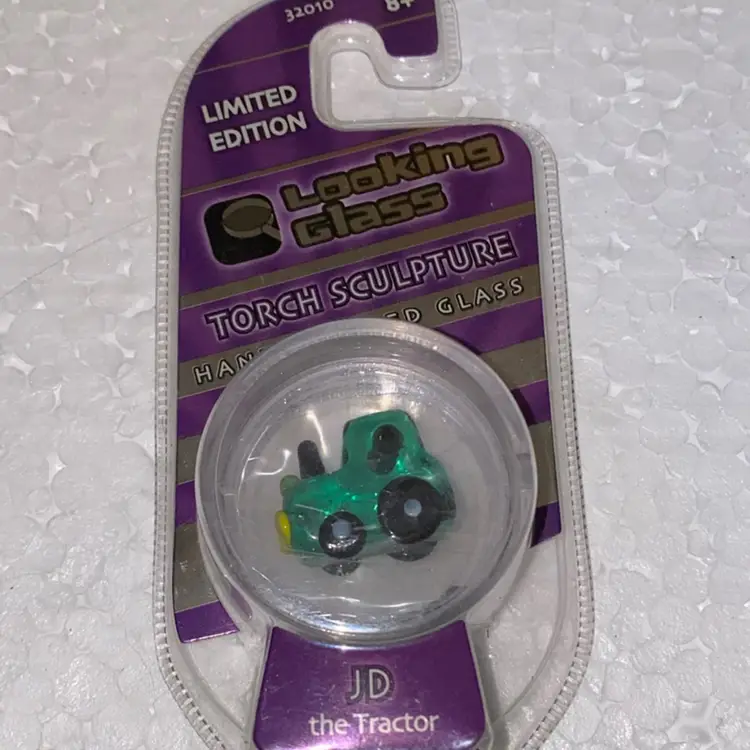 33% Off Sale- Limited Edition Looking Glass Torch Sculpture JD the tractor  Front And Back Photos (was $12)