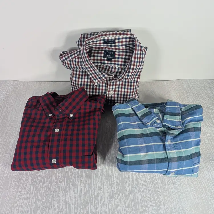 J. Crew Mens Large Button Up Bundle - Lot of 3