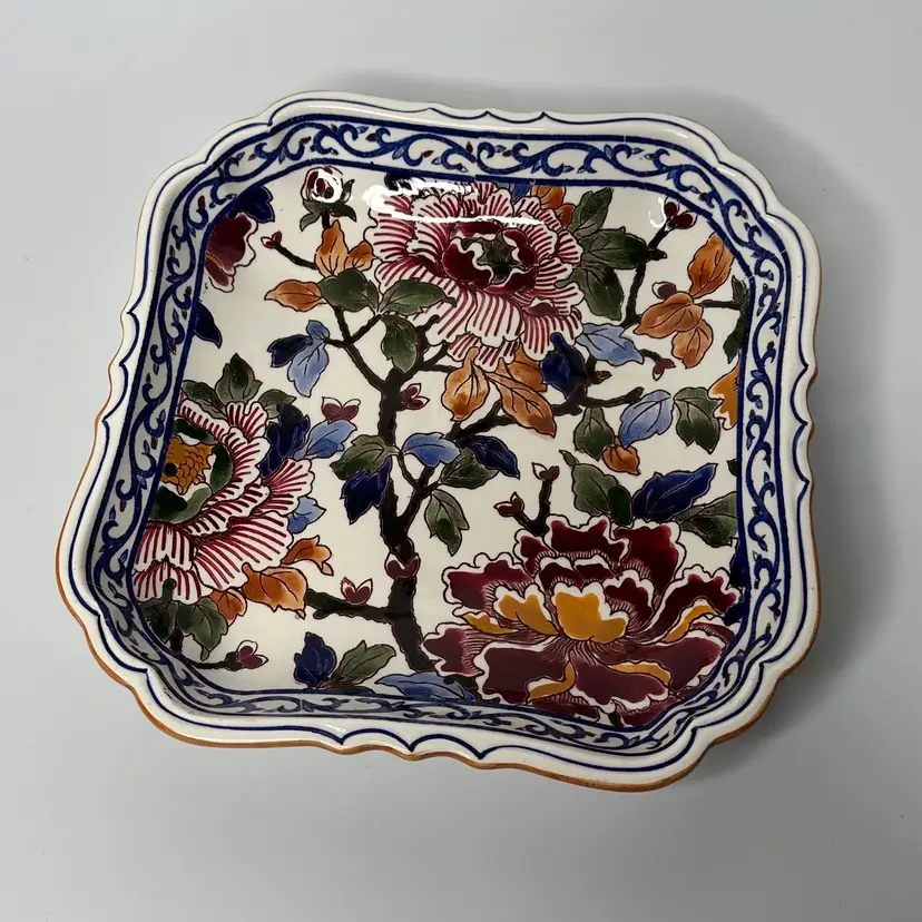 Gien France pivoines Peonie Hand Painted Sure Bowl