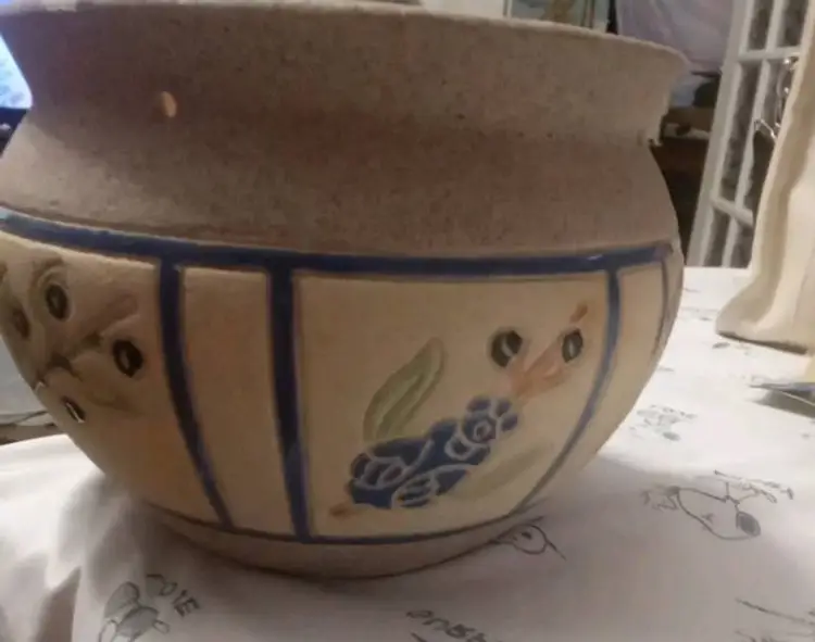 Sand finished vase