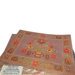 6 Paper Place Mats Original Count Of 8 Open Package @15 1/2x12 Beautiful Folk Art Design