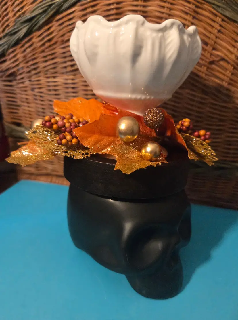 Skull Incense Burner/Votive Holder