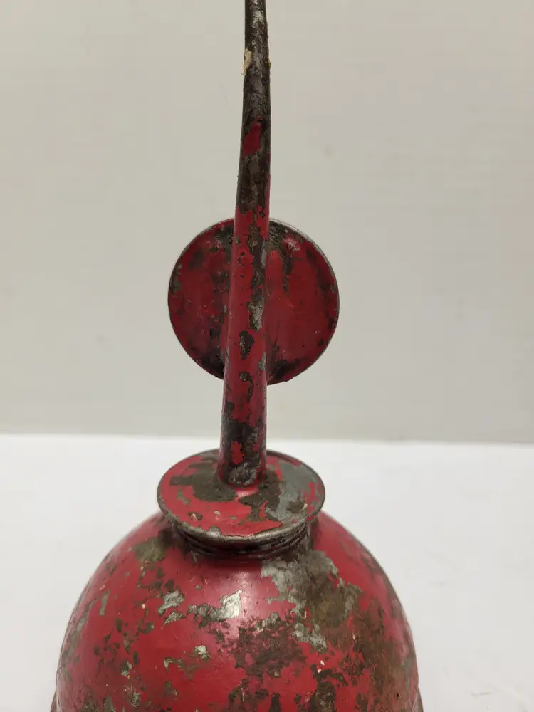 Vtg Red Eagle Oil Can Lid On Spout
