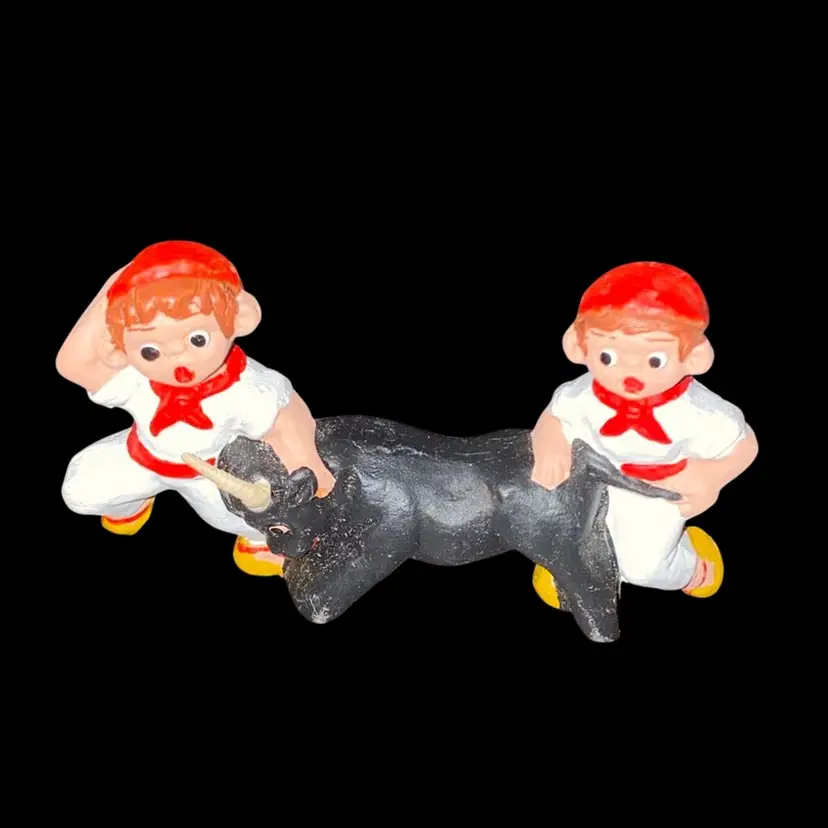 #11- 40% Off Sale-Vintage Red Clay Mud People Figurine From Mexico As Shown 2" (was $8)