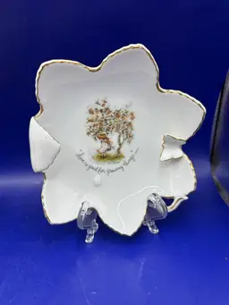 Holly Hobbie “Love Is Good For Growing Things” Trinket Dish 1973