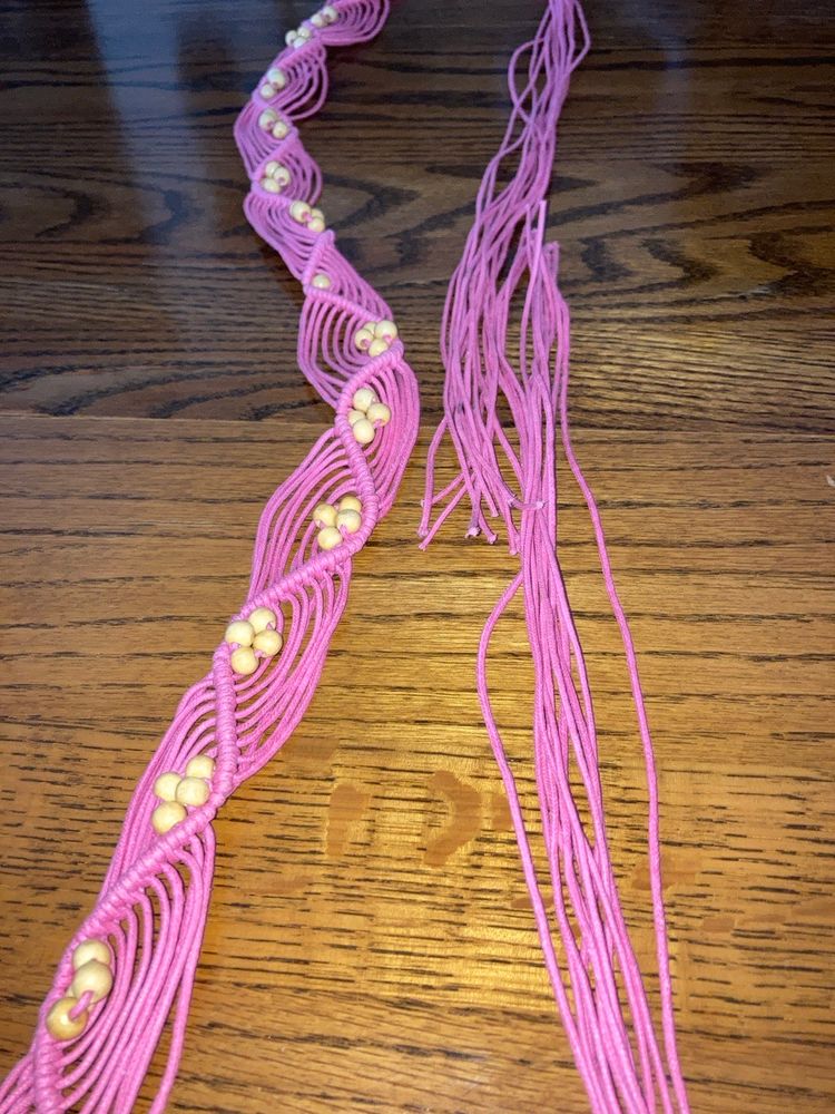 Pink Belt! 40” Waist 76” Total Length!