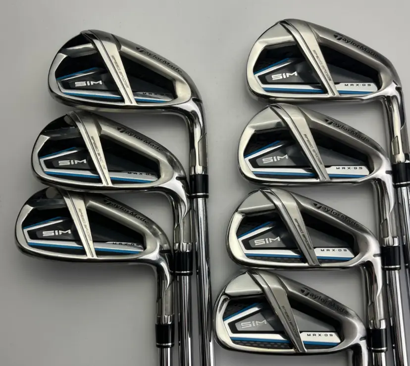 TaylorMade Sim Max OS Irons 4-PW - Project X Rifle 6.0 Stiff +1" - Very Good