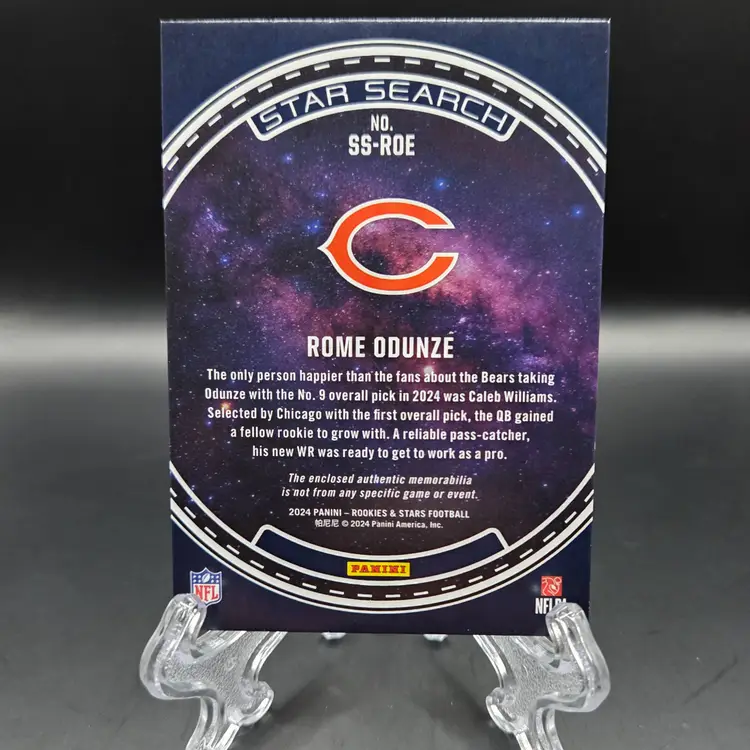 Rome Odunze 2024 Rookies & Stars Star Search Longevity /399 RC Chicago Bears