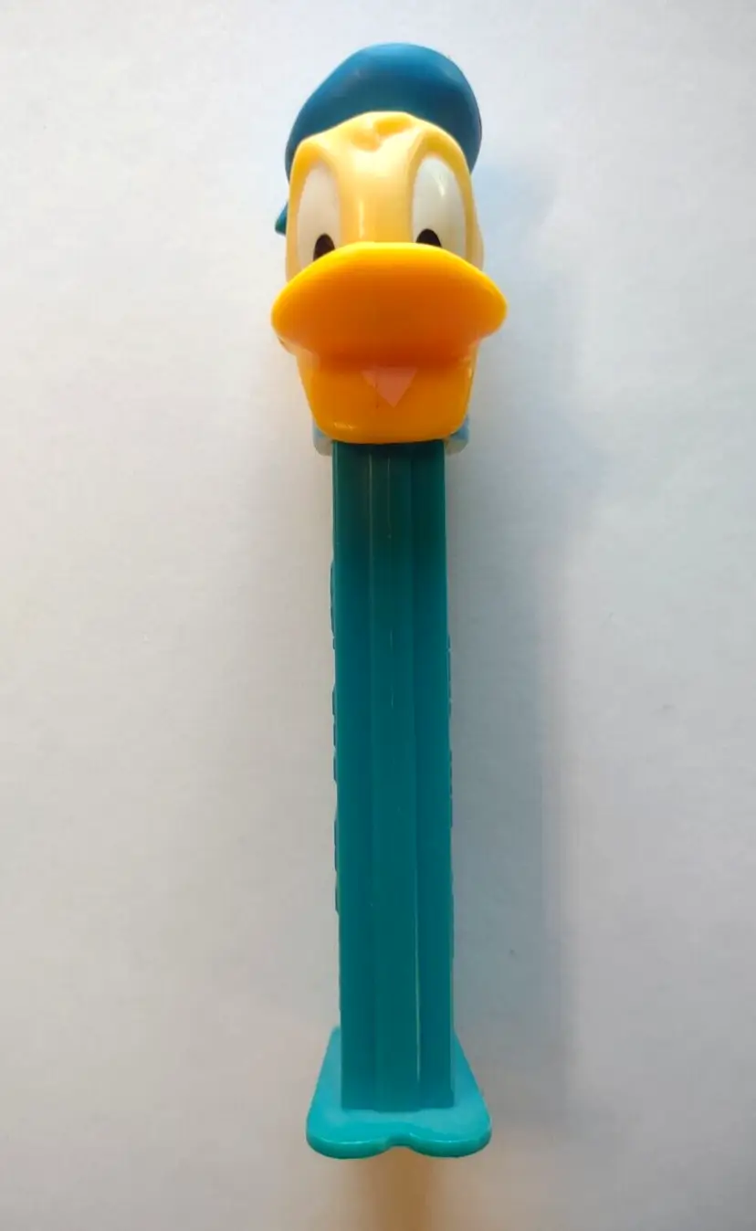 Donald Duck Disney Candy Container Hungary Cartoon Comics Vintage Blue Dispenser