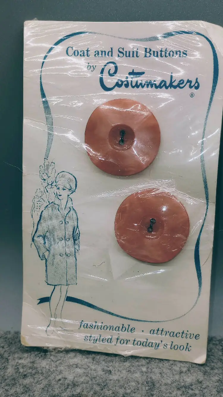 Vintage Coat & Suit Buttons in original packaging