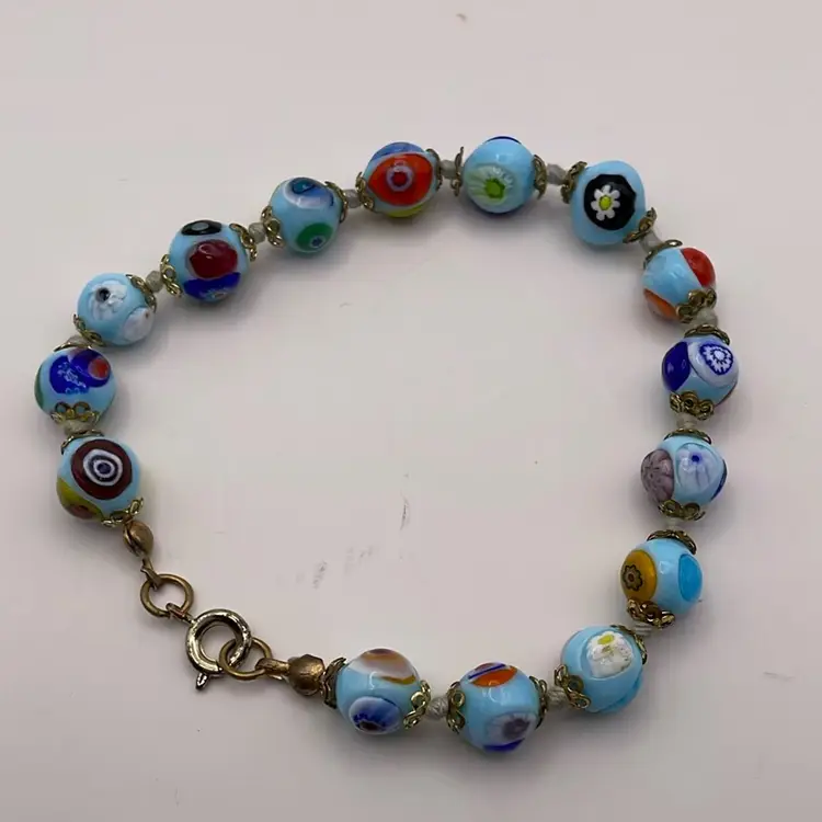 Millefiori Bracelet Made In Italy 8”
